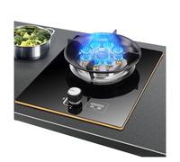 Cuisinière à gaz portable, 5,2 kW, 9 cavités, fonction minuterie à feu élevé, support de casserole en fonte, avec protection contre l'extinction des flammes, adaptée à la cuisine domestique(NG)