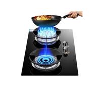 Cuisinière À Gaz Portable, 5,2 KW À Neuf Cavités À Feu Élevé,Support De Casseroles En Fonte En Verre Trempé, Dispositif De Protection Contre Les Extinctions Accidentelles(LPG)