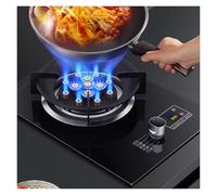 Cuisinière À Gaz Portable À Brûleur, Brûleur Wok À Haute Température De 5,2 KW À 13 Cavités, Avec Panneau En Verre Trempé, Conception De Minuterie De 99 Minutes(LPG)