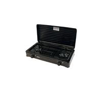 Cuisinière à gaz portable pour le camping, réchaud portable, 2 brûleurs réglable,, KN-02/1KB, , Noir