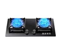 Cuisinière À Gaz Portative À 2 Brûleurs, 5,2 KW, Plaque De Cuisson En Verre Trempé Noir, Avec Sécurité Anti-flamme Et Support À Casseroles En Fonte (Size : NG)