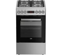 Cuisinière à gaz pose libre - BEKO - Four électrique - Gril électrique - Allumage électrique - Nettoyage à la vapeur