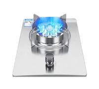 Cuisinière À Gaz Simple Brûleur 16,9 Pouces, Cuisinière À Gaz En Acier Inoxydable 7 KW, Cuisinière De Cuisine À Flamme Réglable, À Poser Ou Encastrée, Pour Camping À Domicile(LPG)