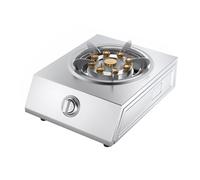 Cuisinière À Gaz, Support À Casseroles En Cuivre Moulé En Acier Inoxydable De 7,5 KW, Cuisinière À Gaz Liquéfié/gaz Naturel De Table, Avec Protection Contre Les Flammes Et Sécurité Enfant(LPG)