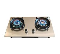 Cuisinière À Gaz Table De Cuisson 2 Brûleurs, Plaque De Cuisson À Gaz Intégrée En Acier Inoxydable Épaissie LPG/NG Double Carburant Facile À Nettoyer For Les Camping-cars, Avec Tuyau Et Pince (Size :