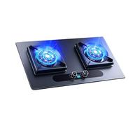 Cuisinière À Gaz, Table De Cuisson 5,2 KW, 2 Brûleurs, Double Usage GPL/GN, Avec Protection Contre Les Flammes Et Minuterie De 180 Minutes(LPG)