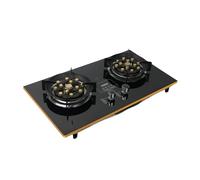 Cuisinière À Gaz, Table De Cuisson À Gaz À Double Brûleur De Synchronisation Et Cuisinière À Gaz NG/GPL À Double Usage Intégrée À 13 Cavités Avec Protection Contre Les Flammes, For Le Camping(NG)
