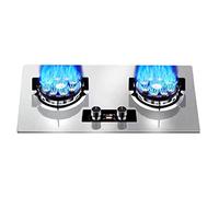Cuisinière À Gaz, Table De Cuisson À Gaz Avec 2 Brûleurs, Dessus De Table Et Deux Installations Intégrées, Boutons Métalliques Résistants À La Fonte En Acier Inoxydable 7,2 KW (Size : NG)