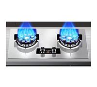 Cuisinière À Gaz, Table De Cuisson À Gaz Avec 2 Brûleurs, Dessus De Table Et Deux Installations Intégrées, Boutons Métalliques Anti-fusion En Acier Inoxydable 7,2 KW (Size : NG)