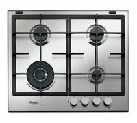 Cuisinière à gaz Whirlpool GMR 6422-IXL - Acier inoxydable - 4 brûleurs - Sécurité gaz