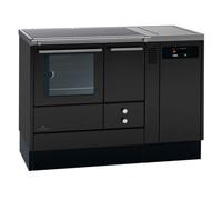 Cuisinière à granulés Lohberger LCP 75 B Noir arrière gauche / côté