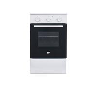 Cuisinière à induction Continental Edison 3 foyers 51 L 8500 W Blanche