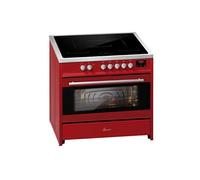 Cuisinière à induction - GURARI - E 913 R - 90 cm - Rouge - Table de cuisson à induction