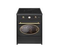 Cuisinière à induction - - GCH E 612 BL - 60 cm - Retro - Noir