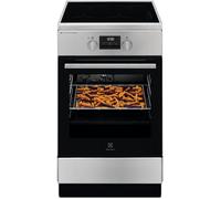 Cuisinière à induction gris argent - Electrolux - Four électrique - 4 zones à induction - 10 modes de chauffage