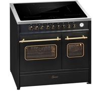 Cuisinière à induction - GURARI - E 913 DF RU BL - 90 cm - 5 zones de cuisson - 2 fours électriques