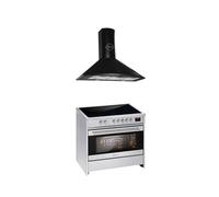 Cuisinière à induction - GURARI - GCH E 913 X - 90 cm - 5 zones à induction - Four XXL 121L