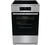 Cuisinière à induction pose libre en acier inoxydable - GORENJE - Four électrique - 4 zones à induction