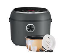 Cuisinière à riz Mini AMZCHEF 4L Multi Cuiseur pour 5 pers,8 tasses(non cuites), cuiseur à riz 12en1 avec affichage num, timer24H et mode maintien au chaud12H,poignée de transport, panier vapeur, 860W