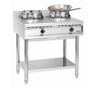 Cuisinière à Wok à Gaz - 2 Brà»leurs x 11.5 kw - Bartscher