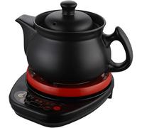 Cuisinière Automatique À Base De Plantes, Pot De Santé en Céramique 3,5L avec Élément De Chauffage Caché, Filtre Amovible pour Thé Et Bouillon Chinois, Appareil De Cuisine sans Fil