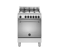 Cuisinière Bertazzoni La Germania Americana AMN664EXV/24 four électrique gaz 4 brûleurs 56 L Acier inoxydable