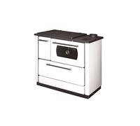 Cuisinière Bois avec Four Chauffage seul Dana 9 kW Blanc