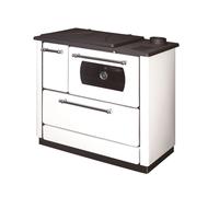 Cuisinière Bois avec Four Chauffage seul Dana Sannover 9 kW Blanc Blanc