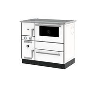 Cuisinière Bois Chauffage (7,44 kW) + Bouilleur (20,1 kW) 27 kW Blanc