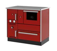 Cuisinière Bois Chauffage (7,44 kW) + Bouilleur (20,1 kW) Sannover 27 kW Rouge
