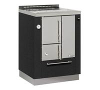 Cuisinière bouilleur Greithwald ÖPT 60 volcano matt - portes inox