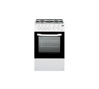 Cuisinière CSS42014FW blanche électrique gaz classe B