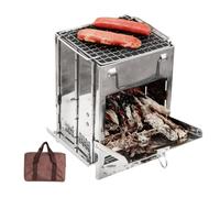 Cuisinière de camping portable, brûleur en acier inoxydable et pliable | cuisine de camping pour cuisiner | pour jardin terrasse pique-nique famille amis