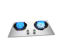 Cuisinière de table efficace à 2 brûleurs, plaque de cuisson à gaz portable, réchaud à gaz d'intérieur portable, grille en fonte, for la maison, le camping et le jardin.(LPG)