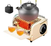 Cuisinière De Tente De Camping,1200W Portable Cuisinière À Gaz Avec Sac De Stockage | Réchauffeur De Cuisine Réglable | Pour Camping En Plein Air Randonnée Hiver Gratuit Pique-nique Voyage