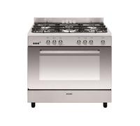 Cuisinière e-Cooker 90 x 60 cm inox - Four gaz catalyse 109 L - Gril él GLEM - GE960CMIX2