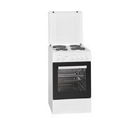 Cuisinière éléctrique 4 plaques et four de 48L Bomann EH 561 blanc