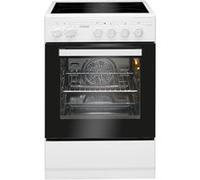 Cuisinière électrique 4 plaques vitrocéramiques et four 43L Blanc Bomann EHC7939-Blanc