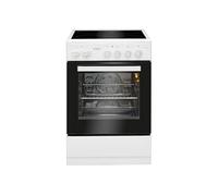 Cuisinière électrique 4 plaques vitrocéramiques et four 43L Blanc EHC7939-Blanc