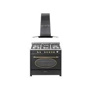 Cuisinière électrique à gaz - - GCH E 914 BL - 90 cm - 121L - 5 brûleurs haute qualité