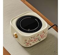 CuisinièRe éLectrique en CéRamique, 7 Vitesses, Bouton De Type Bouton, Panneau Microcristallin, Convient pour La PréParation du Thé Au Coin du Feu Et Le Camping,Square