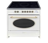 Cuisinière électrique - GURARI - GCH E 912 CR - 90 cm - Crème - 5 zones vitrocéramiques