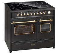 Cuisinière électrique - GURARI - GCH E 912 DF BL r - Vitrocéramique 90 cm - Double four - Noir
