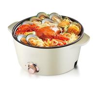 Cuisinière électrique multifonction 5 L + 7 L, poêle électrique antiadhésive, cuiseur vapeur for usage domestique, convient for la cuisson, la friture et la cuisson à la vapeur.