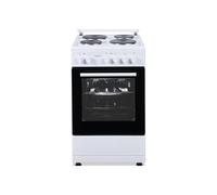 Cuisinière électrique OCEANIC OCEACE4F5060W 4 foyers 48 L 6800 W blanc avec couvercle et modes du four