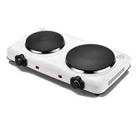 Cuisinière électrique portable à simple ou double plaque en fonte, antiadhésive (2 brûleurs)