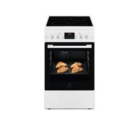 Electrolux Cuisinière vitrocéramique LKR524288W pose libre 50x60x85,8 cm auto-nettoyante Blanc
