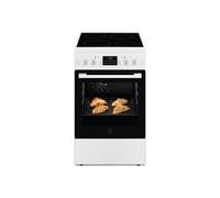 Electrolux Cuisinière vitrocéramique LKR524288W pose libre 50x60x85,8 cm auto-nettoyante Blanc