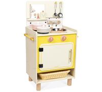 Janod Cuisinière en bois Mamie Soleil 11 pièces FSC Jaune Enfants (TU)