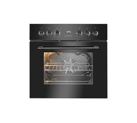 Cuisinière encastrable 4 plaques vitrocéramique et four 56L noir EHBC7937-noir